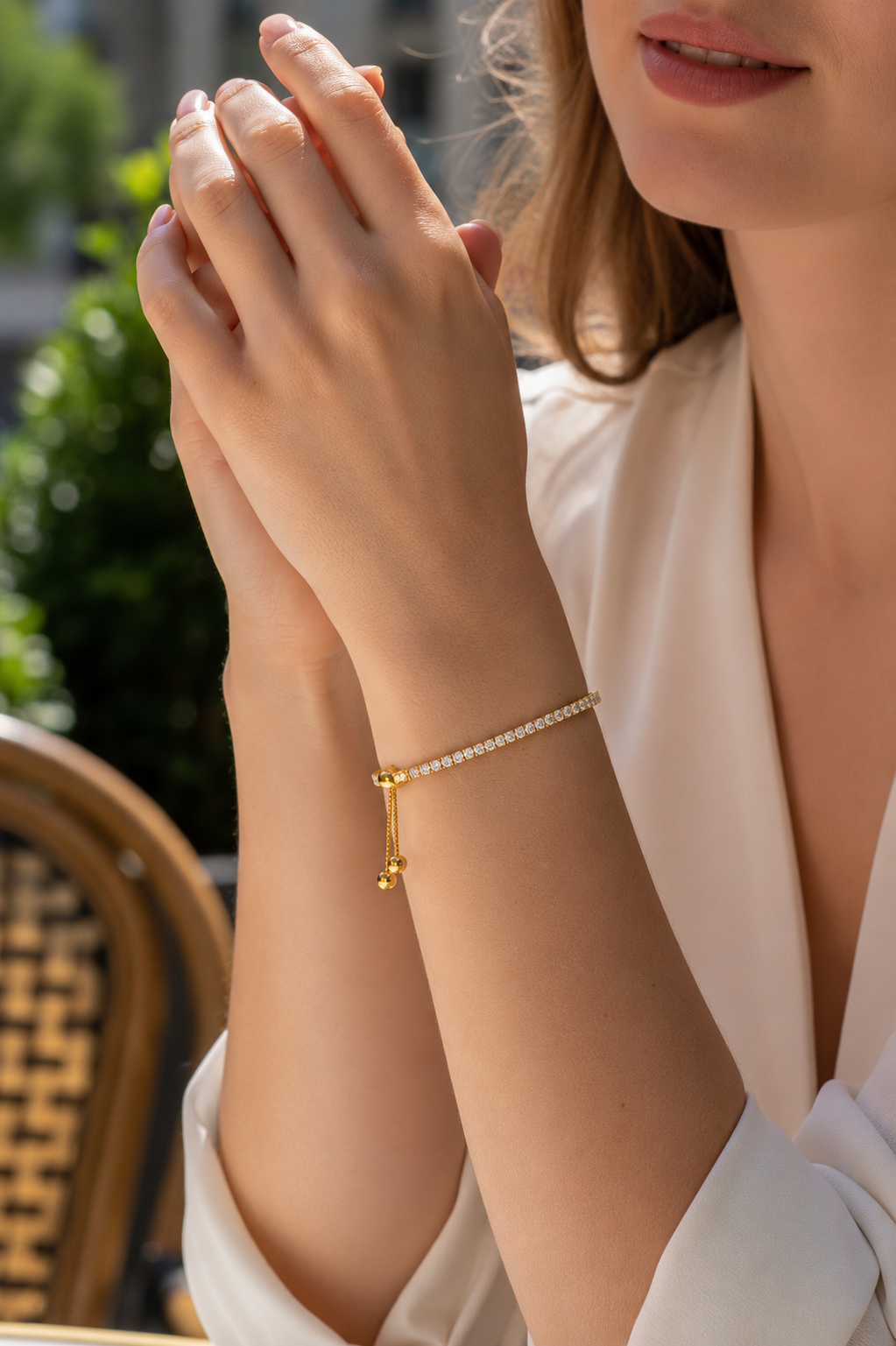 Éclat Lumière Tennis Bracelet