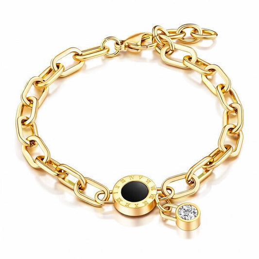 Éclat Noir Charm Bracelet