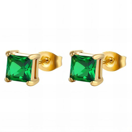 Valentina Émeraude Stud Earrings