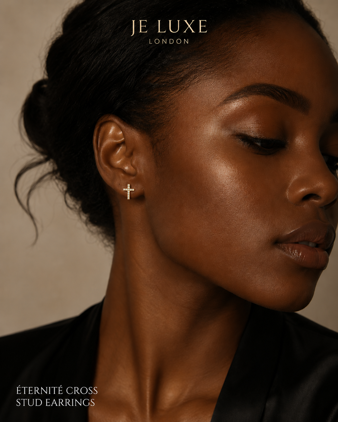 Éternité Cross Stud Earrings