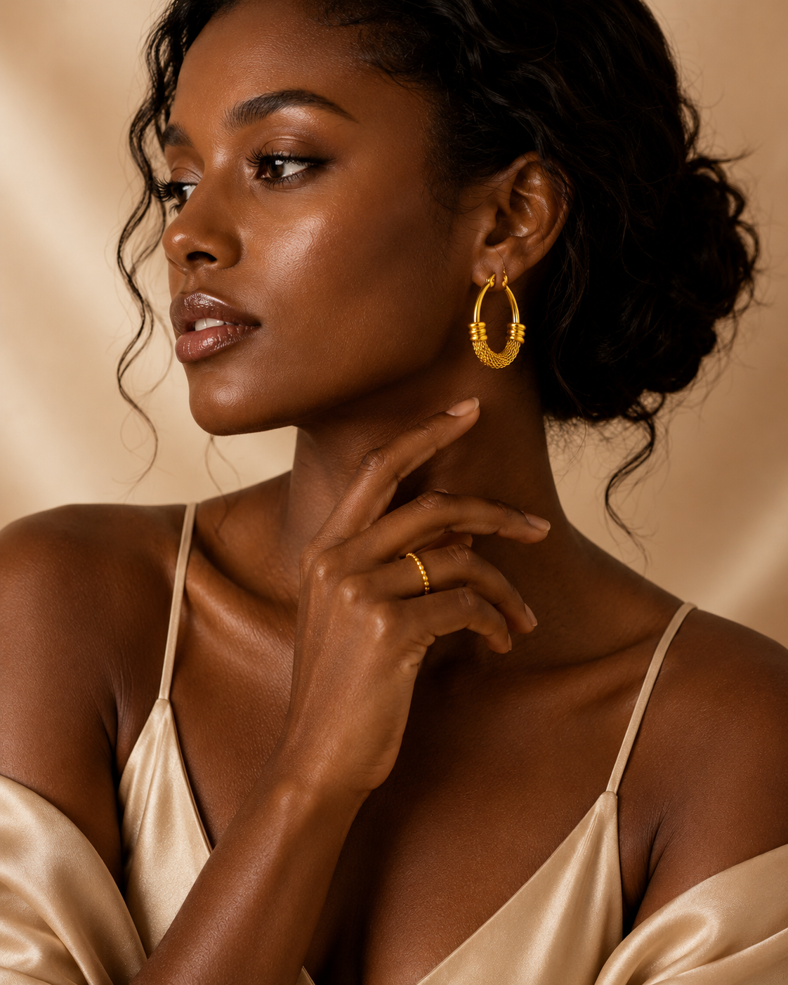 Sovereign Mesh Hoop Earrings