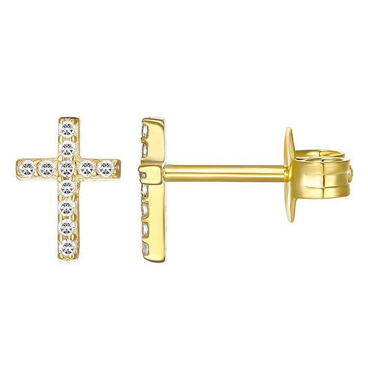 Éternité Cross Stud Earrings