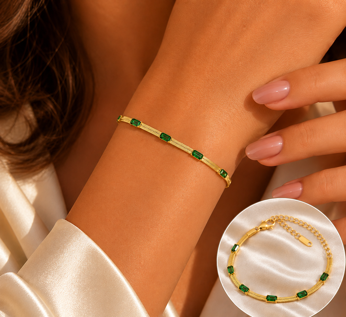 Emerald Éclat Bracelet