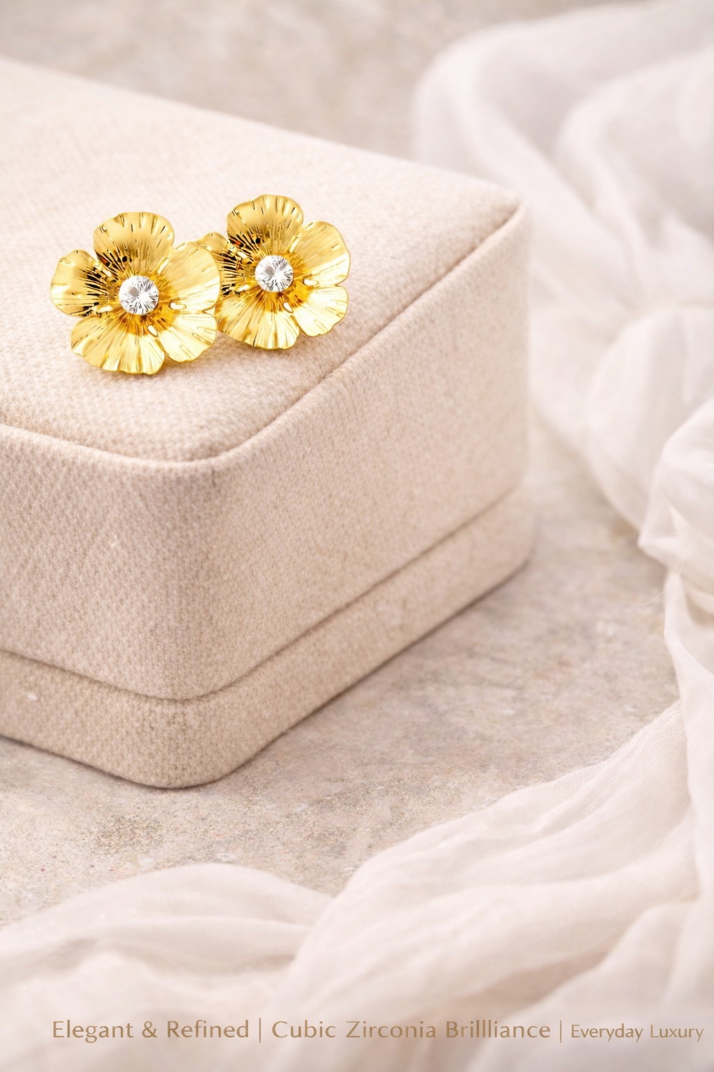 Golden Blossom Earrings